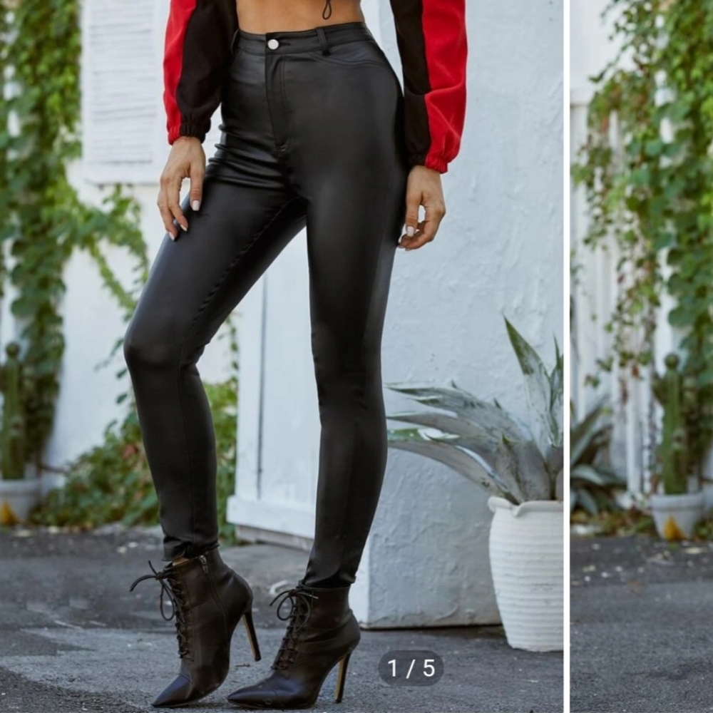 Faux Leather Pants